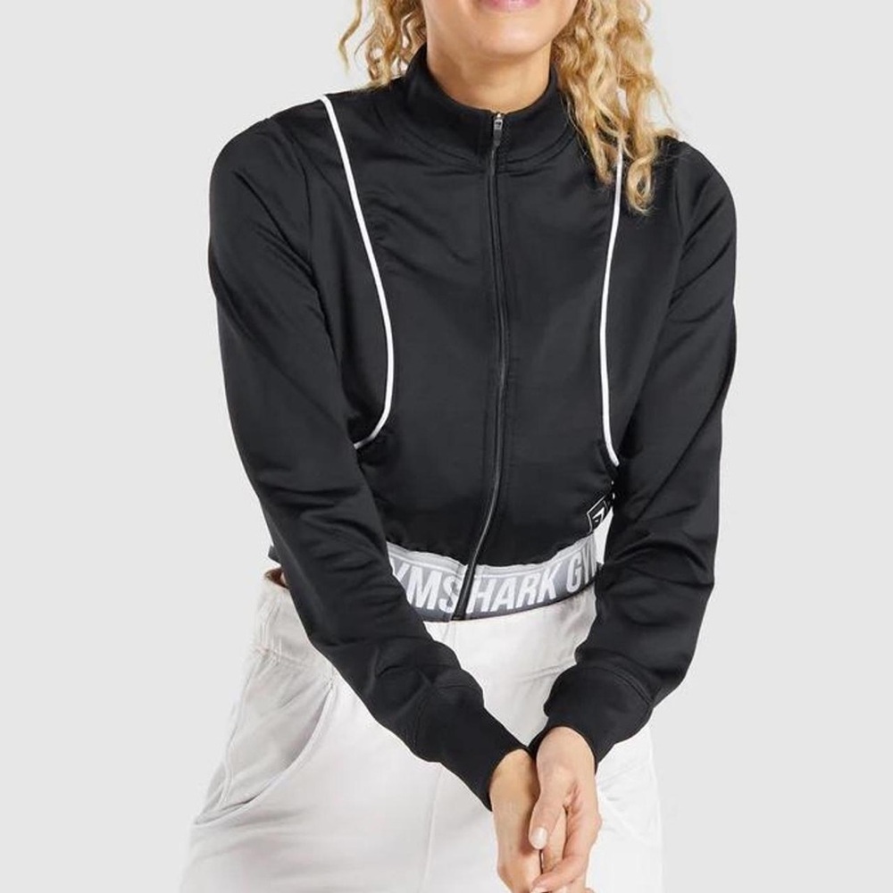 Gymshark Recess Track Top Black Size Medium - Picture 6 of 9